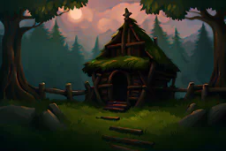 background for game inspired slavic mythology