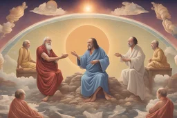 mutassad meg a szimulált valóságot, az univerzum teremtését Jézus találkoznak Dalai Lámaés Darwin