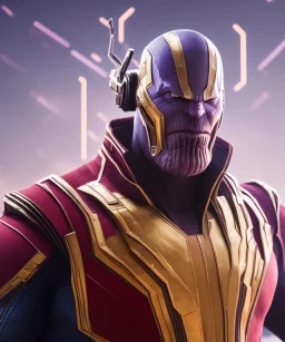 thanos dress up with spiderman suit, red and black, full body close up, soft light atmosphere, light effect，vaporwave colorful, concept art, smooth, extremely sharp detail, finely tuned detail, ultra high definition, 8 k, unreal engine 5, ultra sharp focus