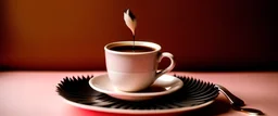 I want a pink background, and replace the coffee feather with a coffee inkwell