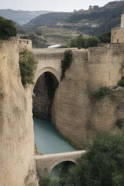 The bridge of Ronda Spain