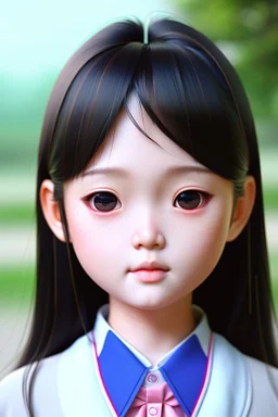 6 year old asian schoolgirl in school uniform portrait, epic colour treatment, cinematic colour treatment, meticulously intricate perfectly symmetrical extremely detailed, pixiv daily ranking, pixiv, extreme depth of field, artstation, spectacular details, volumetric lighting, masterpiece, cinematic, Hollywood production, 8k resolution, high definition, max octane render, vivid colors, max resolution, max perfectionism, realistic composition, professional photography