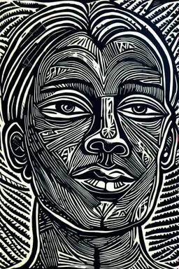 Linocut confidence