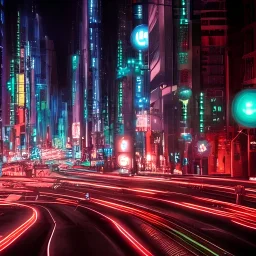 futuristic utopian sci-fi fantasy future cityscape busy intersection 3023 at rush hour all the people glow like apparitions from uranus