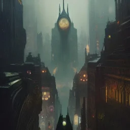 Gotham Metropolis biopunk+alphonse mucha, greg rutkowski,matte painting, cryengine, hyper detailed, felix kelly, fantasy art, seb mckinnon"