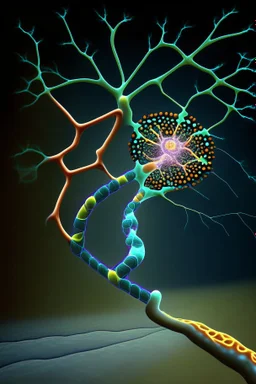 dna attempting to leave the neuron through the axon hillock