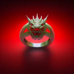 Ring dragon as diamond with red diamond eyes, sculpture, hyperphotorealistic,8k,HDR,macro lens, sharp focus, hyper detail, sparkle, unreal engine 5, neon lighting, masterpiece, hypermaximalist, intcrate detailed, elegant, hyper detailed, bokeh, studio lighting