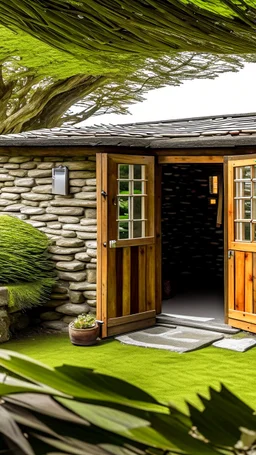 كابينة ريفية تقع بعيدًا في غابات سيكامور جاب، مع ركن قهوة جذاب يضم ماكينة صنع القهوة العتيقة ومنطقة جلوس مريحة مثالية للاستمتاع بفنجان من القهوة أثناء الاستمتاع بجمال الطبيعة.