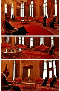 Queen Batoul loved change and innovation, so she decided to bring together the most controversial and beautiful people in her palace. So she asked her royal clerk to search for the best presidents in the world and invite them to her palace for consultation. Its royal clerk was a hard-working and intelligent person, so Afzal found President Trump, Recep Tayyip Erdogan, Russian President Vladimir Putin, and French President John McCann, sent them letters and met with them in the Illustrated storie