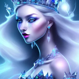 Ice crystal black queen full image light