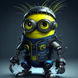 cyber punk meets minions from despicable minions