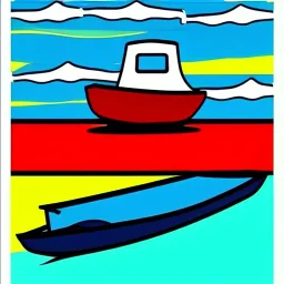 boat pop art