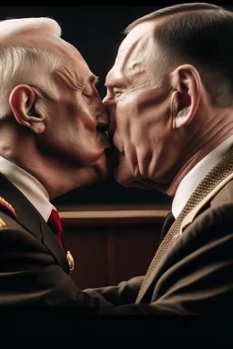 4K full details, photo, Vladimir Putin kissing Hitler, the Russian president is in the middle of a fight.