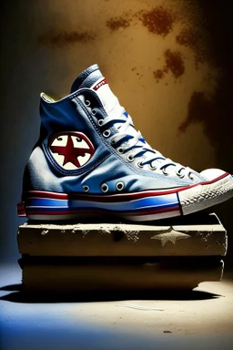 A converse sneaker, superman all over sneaker