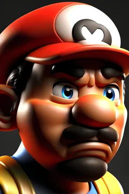 super mario realizes that he is actually black