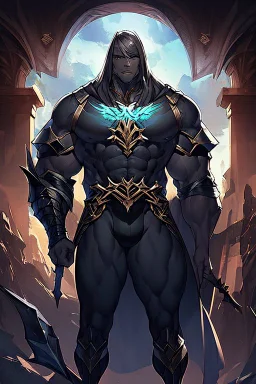 Slim Armored Male Drow or Dark Elf