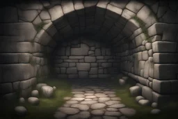 fantasy medieval underground wall