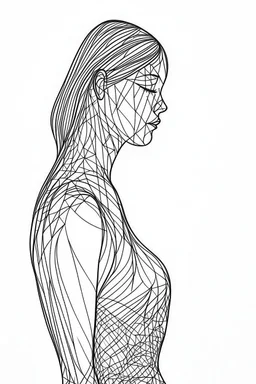 Outline of female body