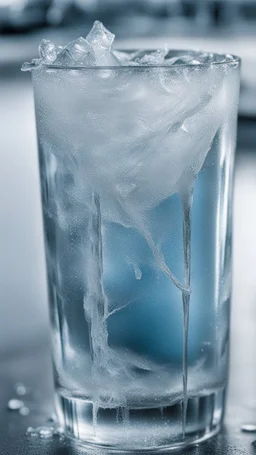 iced over glass