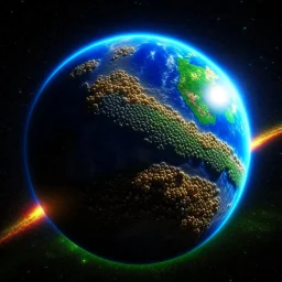 An image of a planet from space showing the natural beauty of the universe and inspiring recent scientific discoveries