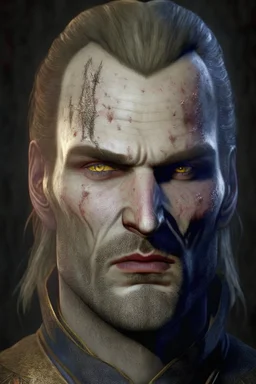 Portrait of Emhyr, from the Witcher 3 videogames, no Blood on his face