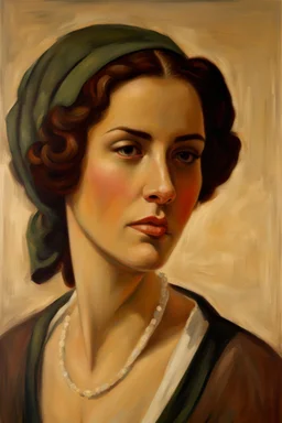 a portrait of a woman by artist "Amedeo Bocchi"