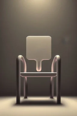 isometric clean art of a weak chair, sharp lighting, contrast gradients, high definition, 3d icon clay render, blender 3d