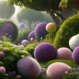 pixar style, volumetric summer garden environment and background, realistic painting of an grape, looking excited, detailed digital painting, extreme dense and fine fur, anime, ornate, colour-washed colors, elegant, small minutiae, tiny features, particulars, centered, smooth, sharp focus, renderman gofur render, 8k, uhd, detailed eyes, realistic shaded volumetric lighting, sunlight caustics, backlight, centered camera view