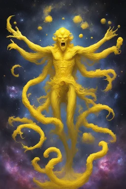 cosmos yellow elder god of ballance and perfection cosmic yellow paint