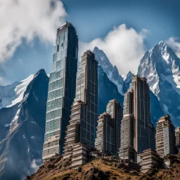 Skyscrapers in the Himalayas