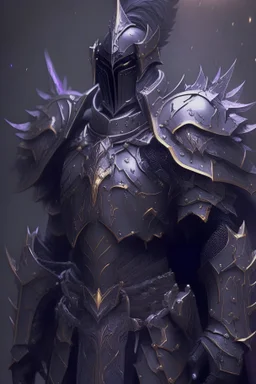 dark paladin in fantasy styled armor