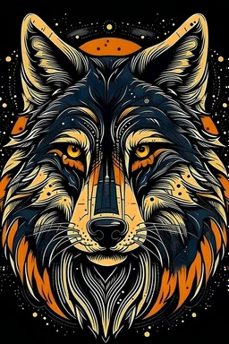 Discover the Perfect animal vector art wolf, Front Cover Design logo.