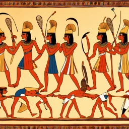 A lacrosse game in Ancient Egypt