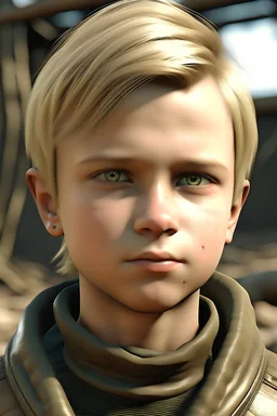 boy with blond hair and light eyes in fallout