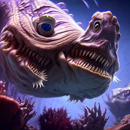 fluid ink angler fish creature, unreal engine 5, 8k resolution, photorealistic, ultra detailed