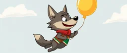 when you want to cuddle a stupid mexican cartoon wolf flying with a balloon