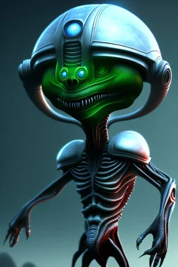 full length aliens clean art NFT, blender 3d