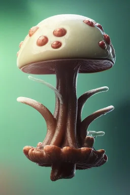 symmetrical biomechanical simulacrum of a space fungus, beautiful organic forms, incandescence, white chocolate, splashing liquid, honeycomb, mushroom, octane render, cinematic, hyper realism, octane render, 8k, bokeh, pearlescent aura, vibrant, intricate artwork by roberto ferri and tooth wu and markus reugels and wlop and beeple and dan mumford and greg rutkowski