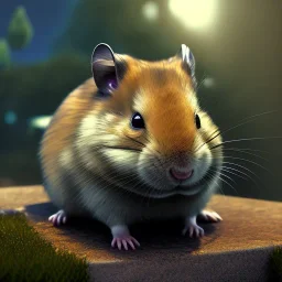 Zırh giymiş siyah tüylü hamster,highly detailed, grainy, realistic, unreal engine, octane render, bokeh, vray, cinema4d, movie