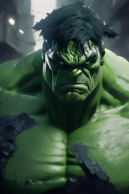 the hulk as ninja, anime, depth of field, nvidia graphics