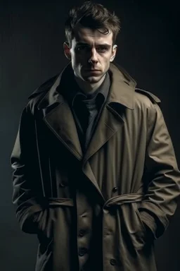 creepy guy in trench coat