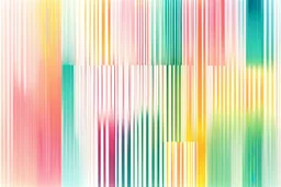 minimal clean thick vertical lines each line has different colour creating nice colour gradients representin modern summer