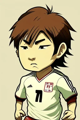 Kaoru Mituma Japanese soccer player cartoon 2d