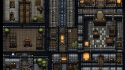 bird eye rpg maker mz tiles. must include a player, demons, bibles and anything else found in a church or dungeon