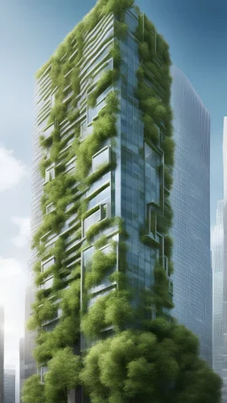 sustainable skyscraper with hidden text "U Series"