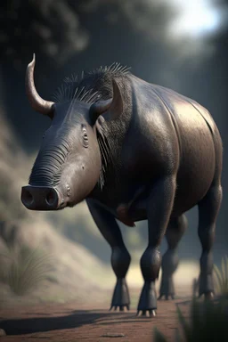 peccary ox tapir,concept art, smooth, extremely sharp detail, finely tuned detail, ultra high definition, 8 k, unreal engine 5, ultra sharp focus
