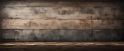 Hyper Realistic Grunge Rustic Grungy paint on wooden plank on dark rustic wall & dark vignette effect