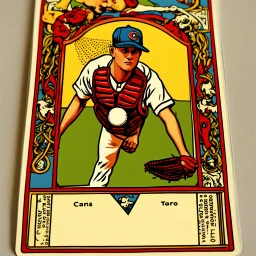 Combination baseball card and tarot card