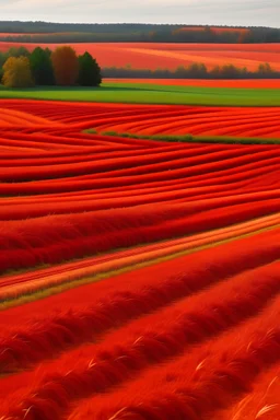 Red agricultural land