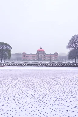 delhi in snowfall